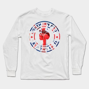 Northern Soul Union Jack fist Long Sleeve T-Shirt